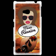 Coque Nokia Lumia 720 Miss Réunion Chatain