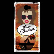 Coque HTC Windows Phone 8S Miss Réunion Chatain