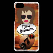 Coque Blackberry Z10 Miss Réunion Chatain