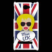 Coque HTC Windows Phone 8S Miss UK Blonde