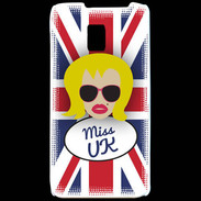 Coque LG P990 Miss UK Blonde