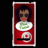 Coque HTC Windows Phone 8S Miss Tunisie