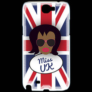 Coque Samsung Galaxy Note 2 Miss UK Black