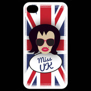 Coque iPhone 4 / iPhone 4S Miss UK Brune