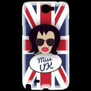 Coque Samsung Galaxy Note 2 Miss UK Brune