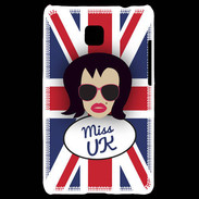 Coque LG Optimus L3 II Miss UK Brune