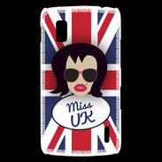 Coque LG Nexus 4 Miss UK Brune