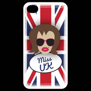 Coque iPhone 4 / iPhone 4S Miss UK Chatain