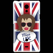 Coque Sony Xperia T Miss UK Chatain
