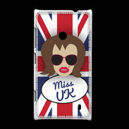 Coque Nokia Lumia 520 Miss UK Chatain