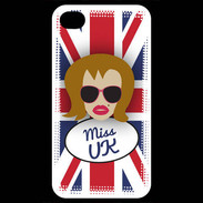 Coque iPhone 4 / iPhone 4S Miss UK Rousse