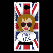 Coque HTC Windows Phone 8S Miss UK Rousse