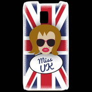 Coque LG P990 Miss UK Rousse