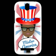 Coque HTC One SV Mister América Black