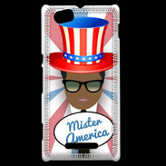 Coque Sony Xperia M Mister América Black