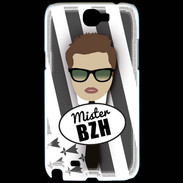 Coque Samsung Galaxy Note 2 Mister Bretagne Chatain
