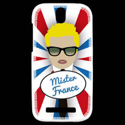 Coque HTC One SV Mister France Blond
