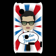 Coque Sony Xperia Typo Mister France Brun