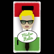 Coque LG Optimus L7 Mister Italie Blond