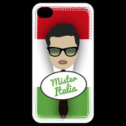 Coque iPhone 4 / iPhone 4S Mister Italie Brun