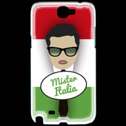 Coque Samsung Galaxy Note 2 Mister Italie Brun