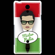 Coque Sony Xperia T Mister Italie Brun