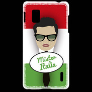 Coque LG Optimus G Mister Italie Brun