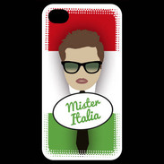 Coque iPhone 4 / iPhone 4S Mister Italie Chatain