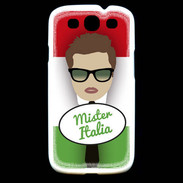 Coque Samsung Galaxy S3 Mister Italie Chatain