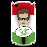 Coque Blackberry 8520 Mister Italie Chatain