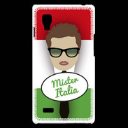 Coque LG Optimus L9 Mister Italie Chatain