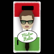 Coque LG Optimus L7 Mister Italie Chatain