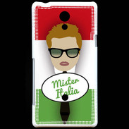Coque Sony Xperia T Mister Italie Roux