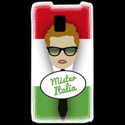 Coque LG P990 Mister Italie Roux