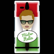 Coque Sony Xperia U Mister Italie Roux