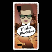 Coque LG Optimus L9 Mister Martinique Chatain