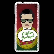 Coque HTC One Mister Portugal Brun
