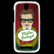 Coque HTC One SV Mister Portugal Chatain