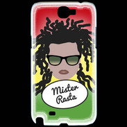Coque Samsung Galaxy Note 2 Mister Rasta Blanc