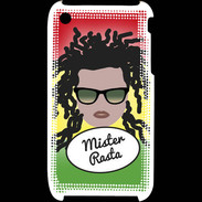 Coque iPhone 3G / 3GS Mister Rasta Blanc