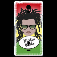 Coque Sony Xperia T Mister Rasta Blanc