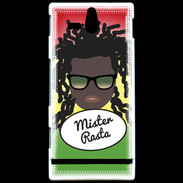 Coque Sony Xperia U Mister Rasta Black