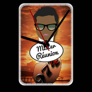 Grande pendule murale Mister Réunion Black