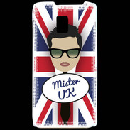 Coque LG P990 Mister UK Brun