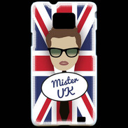 Coque Samsung Galaxy S2 Mister UK Chatain