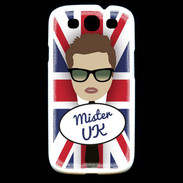 Coque Samsung Galaxy S3 Mister UK Chatain