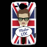 Coque HTC Wildfire G8 Mister UK Chatain