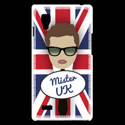 Coque LG Optimus L9 Mister UK Chatain