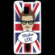 Coque LG P990 Mister UK Chatain