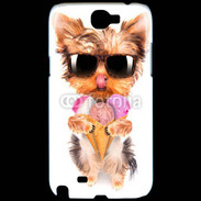 Coque Samsung Galaxy Note 2 Yorkshire avec un cornet de glace